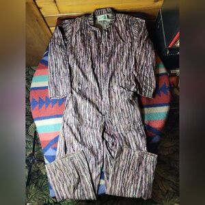 Vintage Samco Sportswear Realtree Camo Coveralls Mens Large Bark Hunting USA